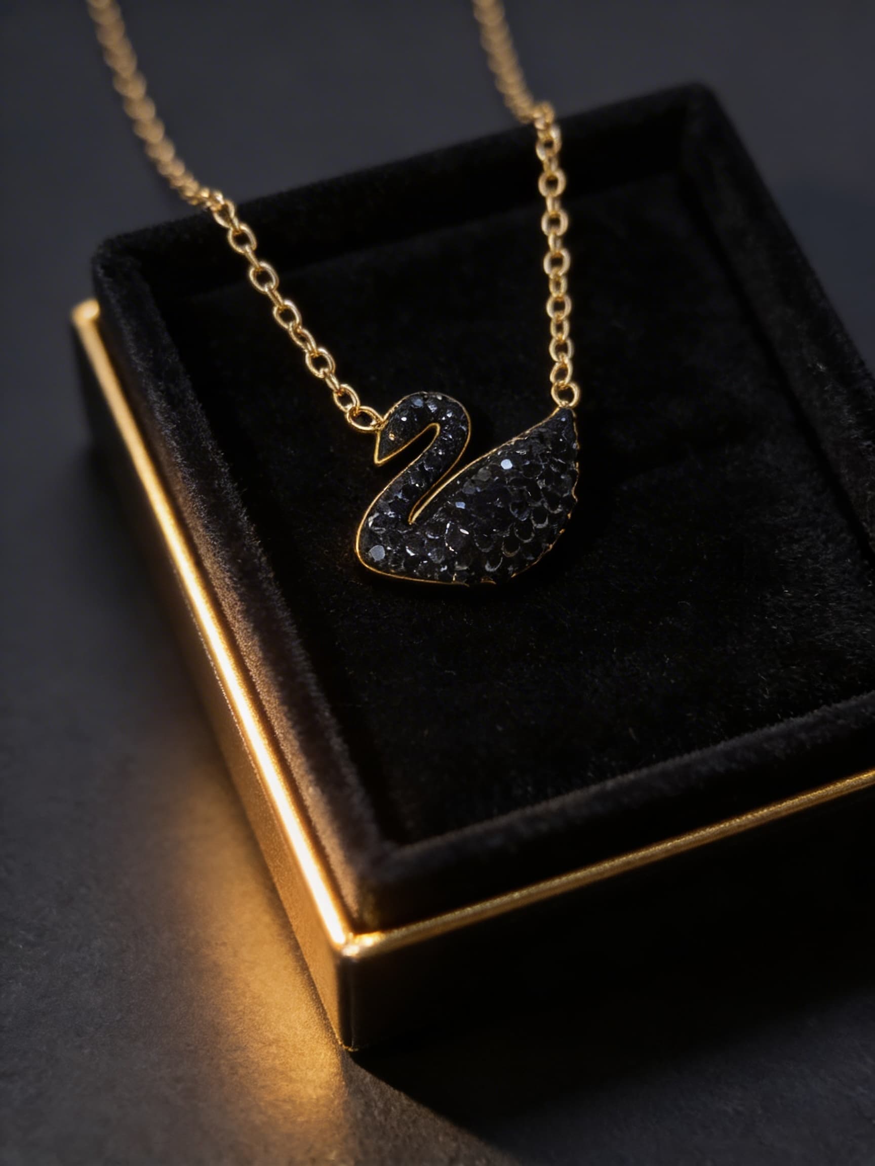 Swan pendant Necklace - View Details Swan pendant Necklace - Image 3