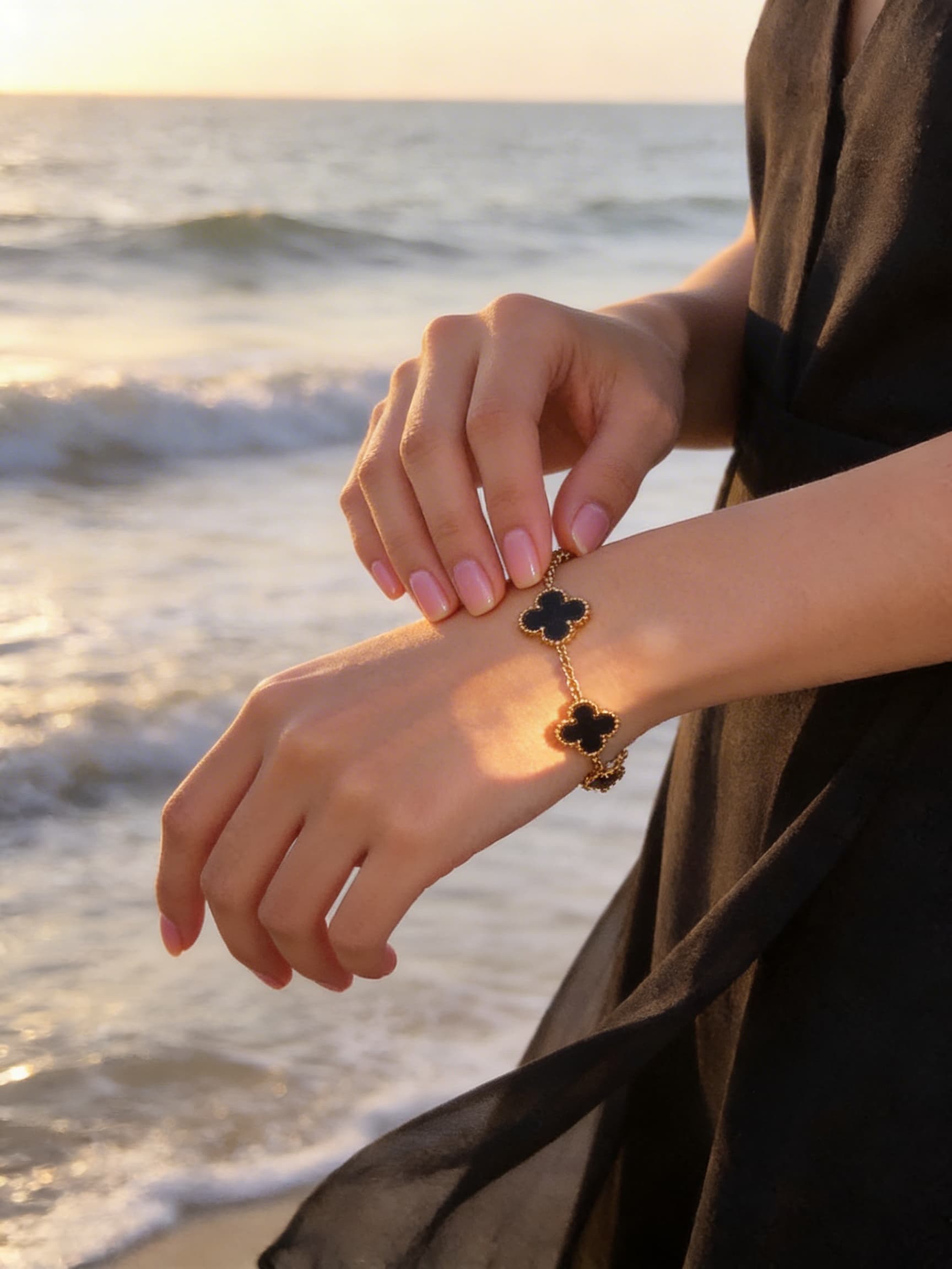 The Midnight Clover Bracelet - View Details The Midnight Clover Bracelet - Image 1